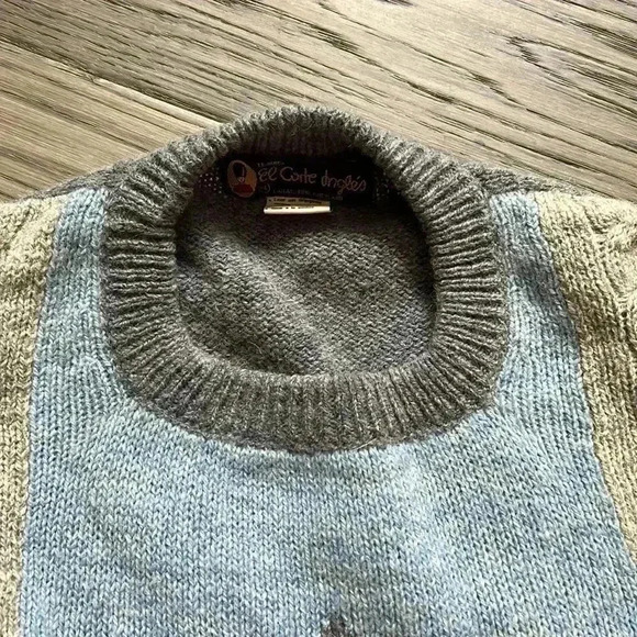 🔥EL corte ingles🔥 | Blue and grey wool sweater - Picture 8 of 11